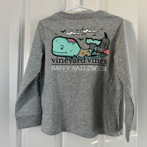 EUC Vineyard Vines Halloween whale long-sleeve tee (kiddo never wore) 4T